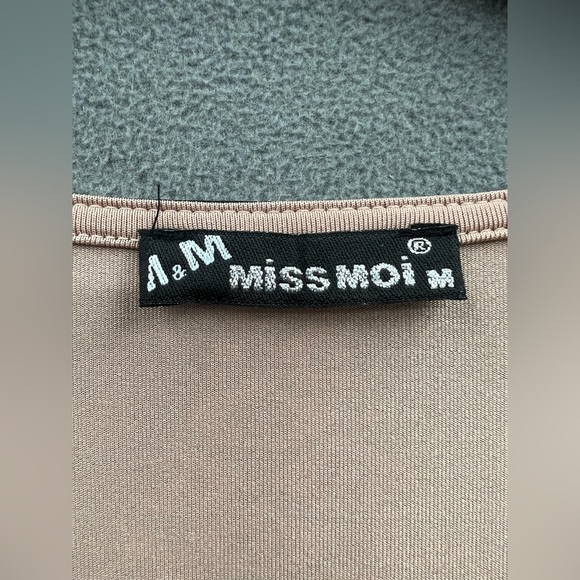 Miss Moi Size Medium Sexy Nude/Black Rhinestone Bodycon Dress NWOT - Picture 13 of 13